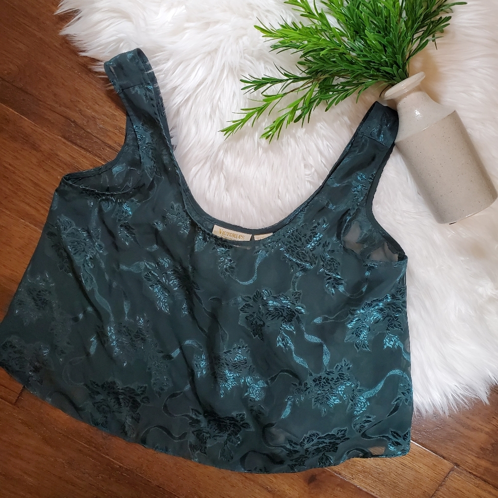 Victoria's Secret Sheer Tank Top Crop | sz medium